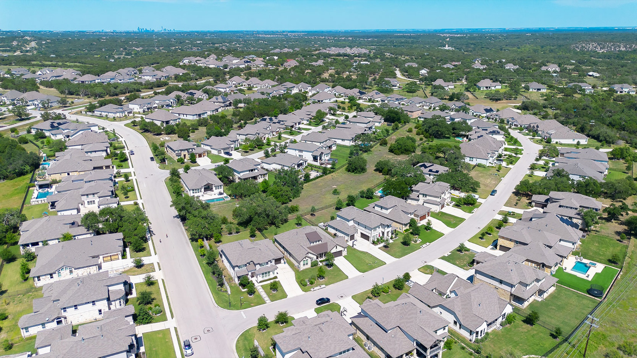 Aerial view of Parten Ranch community amenities