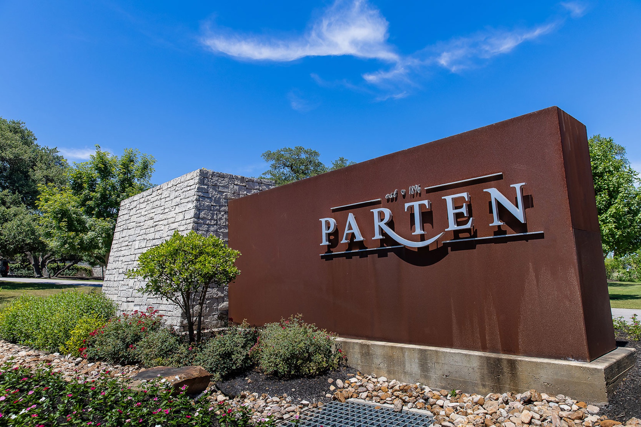 Parten Ranch entry sign